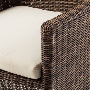 Gartenstuhl Sunremo (2er-Set) Polyrattan Braun/Beige