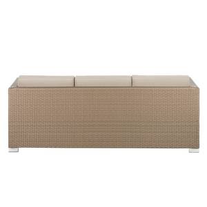 Gartensofa Rattanesco Puca Polyrattan/Textil Braun/Beige