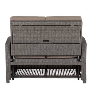 Gartensofa Paradise Lounge Polyrattan / Textil - Grau