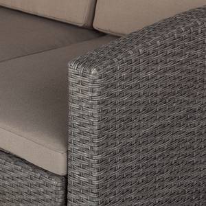 Gartensofa Paradise Lounge Polyrattan / Textil - Grau