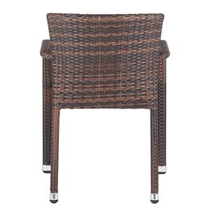 Chaises de jardin Caja II (lot de 2) Polyrotin marron