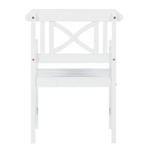 Chaise de jardin Eternal I Acacia massif - Blanc