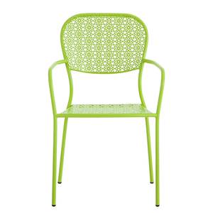 Chaises de jardin Fleury III (lot de 2) Métal vert pastel