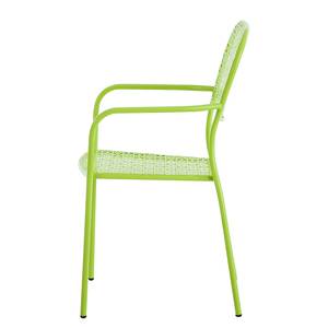 Chaises de jardin Fleury III (lot de 2) Métal vert pastel