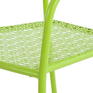 Chaises de jardin Fleury III (lot de 2) Métal vert pastel