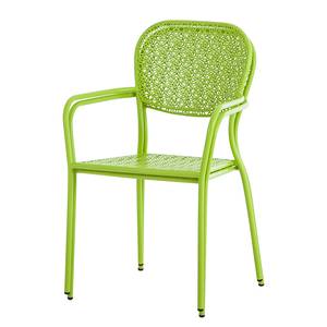 Chaises de jardin Fleury III (lot de 2) Métal vert pastel