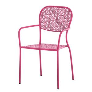 Sedia da giardino Fleury (set 2) Metallo rosa