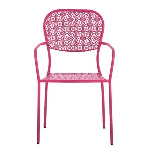 Chaises de jardin Fleury IV (lot de 2) Métal rose