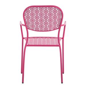 Chaises de jardin Fleury IV (lot de 2) Métal rose