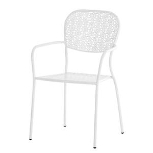 Chaises de jardin Fleury I (lot de 2) Métal blanc