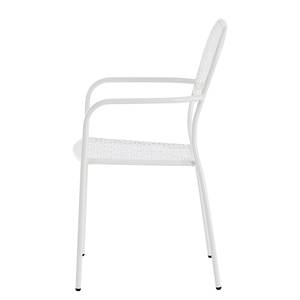 Chaises de jardin Fleury I (lot de 2) Métal blanc