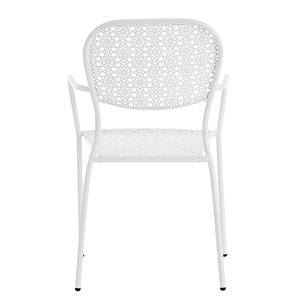 Chaises de jardin Fleury I (lot de 2) Métal blanc