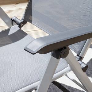 Chaise de jardin Friends I Aluminium / Fibres synthétiques - Aluminium / Anthracite