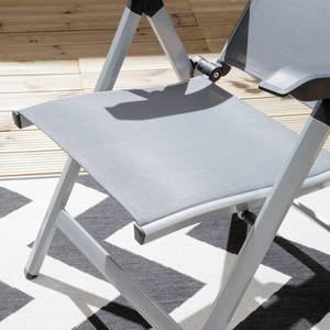Chaise de jardin Friends I Aluminium / Fibres synthétiques - Aluminium / Anthracite