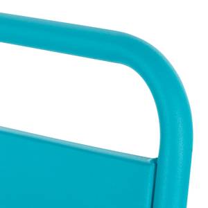 Tuinstoelen Jovy (2-delige set) turquoise metaal