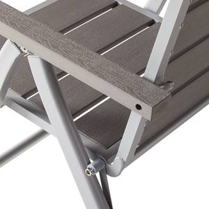 Tuinstoel Kudo III polywood/aluminium - grijs/platinagrijs