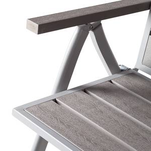 Tuinstoel Kudo III polywood/aluminium - grijs/platinagrijs