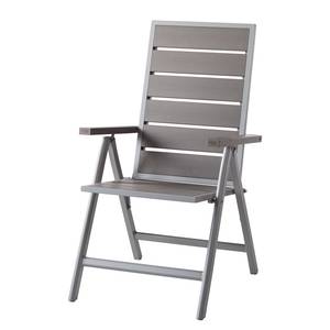 Chaise de jardin Kudo III Polywood / Aluminium - Gris / Gris platine