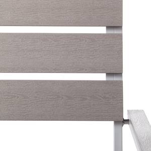 Chaises de jardin Kudo IV (lot de 2) Polywood / Aluminium - Gris / Gris platine