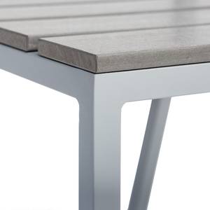 Eetgroep Kudo XV (3-delig) polywood/aluminium - grijs