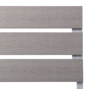 Tuinstoelen Kudo V (2-delige set) polywood/aluminium - grijs/platinagrijs