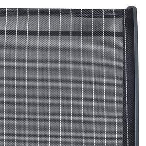 Tuinstoelen Linu (6-delige set) textileen/aluminium - zwart/grijs