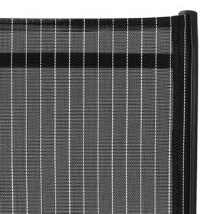 Tuinstoel Linu I textileen/aluminium - zwart/grijs