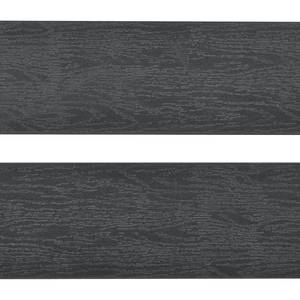 Tuinstoelen Kudo I (2-delige set) aluminium/polywood - Antracietkleurig/zwart
