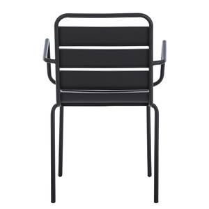 Chaises de jardin Palmy (lot de 2) Métal anthracite