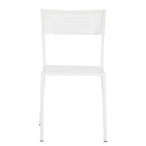 Chaises de jardin Pini I (lot de 2) Métal blanc