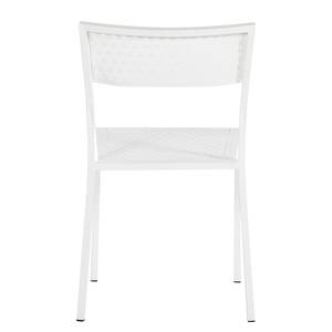 Chaises de jardin Pini I (lot de 2) Métal blanc