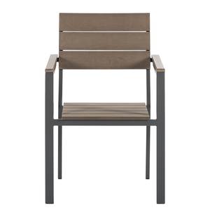 Ligstoelen Kudo II (2-delige set) aluminium/polyhout