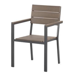 Ligstoelen Kudo II (2-delige set) aluminium/polyhout