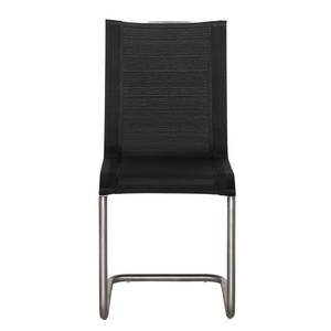 Chaises de jardin T-Line IV (lot de 2) Métal / Textilène noir