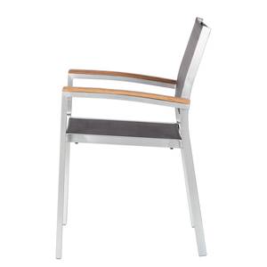 Tuinstoelen Teak Line Vari aluminium/geweven stof - zwart