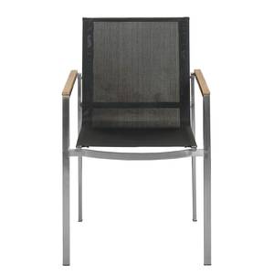 Set di 2 sedie con braccioli TEAKLINE (set di 2) - Textilene/Acciaio Inossidabile