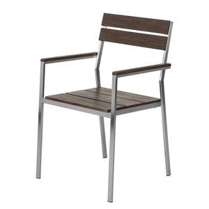 Tuinstoelen Teakline Premium II massief teakhout/roestvrij staal