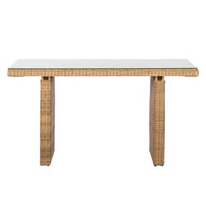 Table de jardin Calla Millor Cannage Lloyd Loom Marron Polyrotin