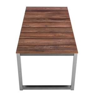 Table de jardin Concept Neo Antique II Teck / Acier inoxydable