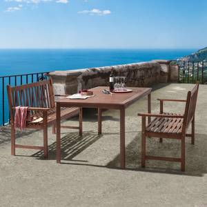 Table de jardin Euka Nature Bois d'eucalyptus - Marron