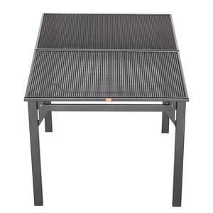 Table de jardin Elda (avec rallonges) Acier couleur gris fer