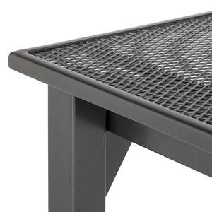 Table de jardin Elda (avec rallonges) Acier couleur gris fer