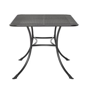 Table de jardin Elda Acier couleur gris fer