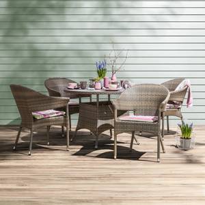 Table de jardin Bena Polyrotin anthracite / Bois synthétique gris clair