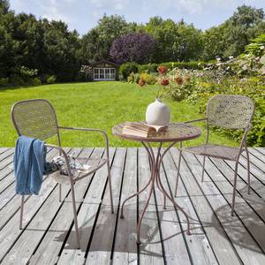 Table de jardin Fleury I Métal - Marron