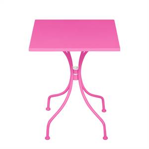 Table de jardin Jovy Métal rose vif