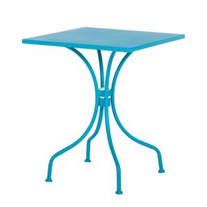 Table de jardin Jovy Métal turquoise
