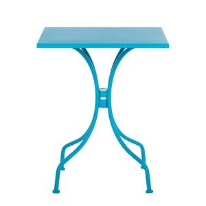 Table de jardin Jovy Métal turquoise