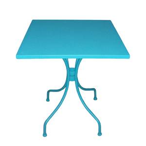 Table de jardin Jovy Métal turquoise