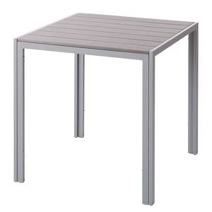 Table de jardin Kudo II Polywood / Aluminium - Gris / Gris platine